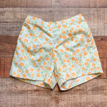 Dondolo Pumpkin Print Front Pleated Shorts- Size 4T