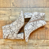 X2B Snakeskin Print Booties- Size 7 (GREAT CONDITION)