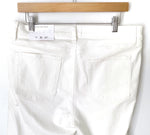 LOFT White Skinny Crop Distressed Hem Jeans NWT- Size 31/12 (Inseam 25.5")