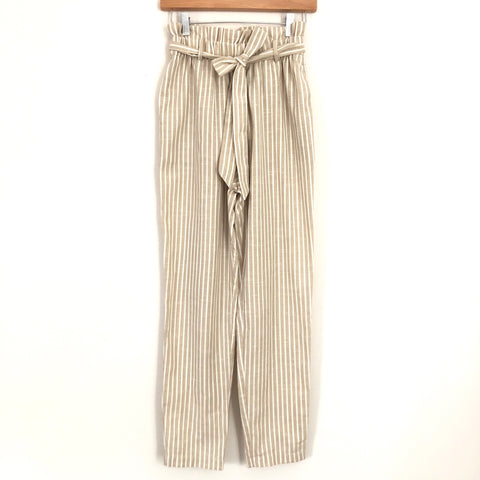 Entro Stripe Paperbag Pants NWT- Size S