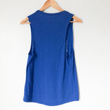 Bella “Too Legit To Quit” Royal Blue Athletic Tank - Size S
