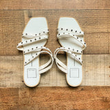 Dolce Vita White with Silver Studs Sandals- Size ~7 (see notes)