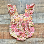 Show Me Your Mumu Mini Pink Floral Bubble- Size 6-12M