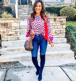 Shoedazzle Black Over The Knee Pointed Toe Heel Boots- Size 8.5