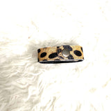 No Brand Leopard Print Fur Bracelet