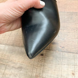 Simply Vera Vera Wang Black Faux Leather Side Cut Out Booties- Size 9 (see notes)