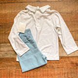 The Beaufort Bonnet Company White Top and Corduroy Pant Two Piece Set NWT- Size 4T