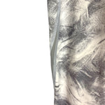 Lululemon White/Grey Leaf Print Vented Leggings- Size 4 (Inseam 23.5")
