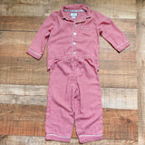 Petite Plume Red and White Gingham Two Piece Pajama Set- Size 2