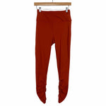 FP Movement Rust Cross Waist Ruched Ankle Leggings- Size S (Inseam 26")