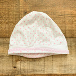 Magnolia Baby White/Pink Polka Dot Hat- Size MD