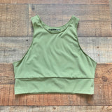 It's Now Cool Olive High Neck Top- Size S (we have matching shorts)