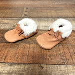 Freshly Picked Camel Faux Fur Moccasins- Size 4