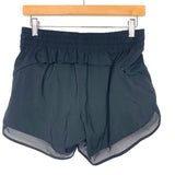 Athleta Black Mesh Racer Run Short 4" NWT- Size XS