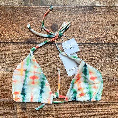 San Lorenzo Tie-Dye String Bikini Top NWT- Size M (we have matching bottoms)