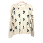 P.J. Salvage Cream Heathered Skull Lounge Top NWT- Size M (We Have Matching Bottom!)