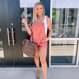 Abercrombie & Fitch Rust Romper- Size M
