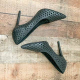 Nine West Black Eyelet Heels  - Size 7.5