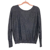 Velvet by Graham & Spencer Reversible Silver Black Metallic Button Up Back Top NWT- Size XS