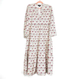 Aly Daly Cream Printed Long Sleeve Maxi Dress- Size S