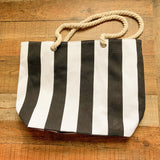No Brand Rhinestone Jet Set Rope Handle Tote