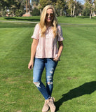 Madewell Candy Stripe Button Up Peplum Short Sleeve - Size S