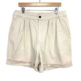 Wild Fable Khaki Front Pleated Cuffed Hem Shorts- Size XL