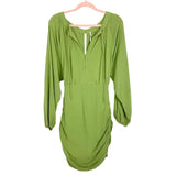 Free People Green Tie Back Mini Dress- Size M (sold out online)