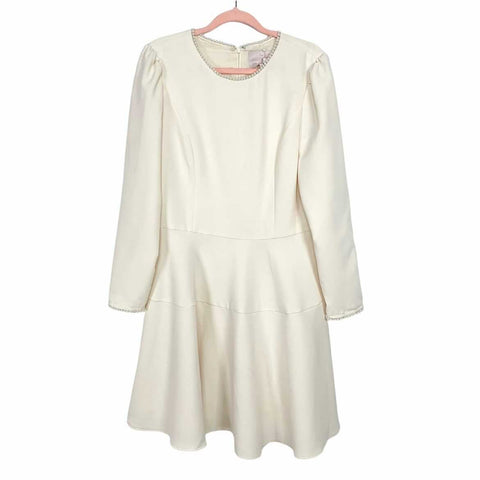 Gal Meets Glam Cream Pearl Trim Dress NWT- Size 14 (sold out online)