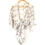 Elan Snake Tie Front Crop Top- Size O/S