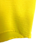 2Hearts Yellow Ruffle Sleeves Top- Size L (see notes)