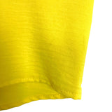 2Hearts Yellow Ruffle Sleeves Top- Size L (see notes)