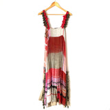 Zara Linen Embroidered Tassel Dress- Size L (see notes)