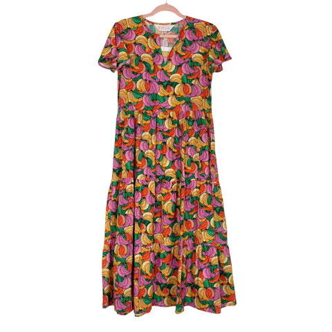 Briton Court Multi Color Banana Print Dress NWT- Size XS