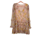Tularosa Pink Floral Long Sleeve Dress- Size M (sold out online)