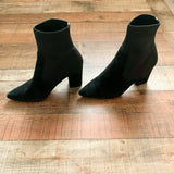 Steve Madden Black Suede Elastic Booties- Size 7.5
