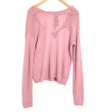 Express Open Knit Tie Back Sweater- Size M