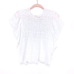 Petal + Pup White Open Back Flutter Sleeve Top NWT- Size 2