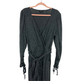 Majorelle Charcoal Grey Surplice Front Jumpsuit- Size M (sold out online)