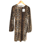 Davi & Dani Leopard Print Long Sleeve Dress NWT- Size S