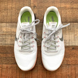 Pre-owned Nike White/Black/Peach Metcon 4- Size 9