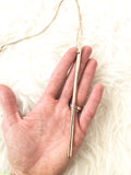 No Brand Long Rod Gold Necklace