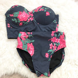 Albion Swimwear Antigua Print Pin-Up Top- Size S