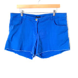 H&M Blue Raw Hem Shorts- Size 14