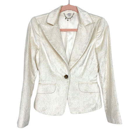 Bebe Off White Blazer- Size 2 (See Notes)