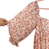 Storia Pink Sheer Sleeves Kiss Goodbye Babydoll Dress NWT- Size M