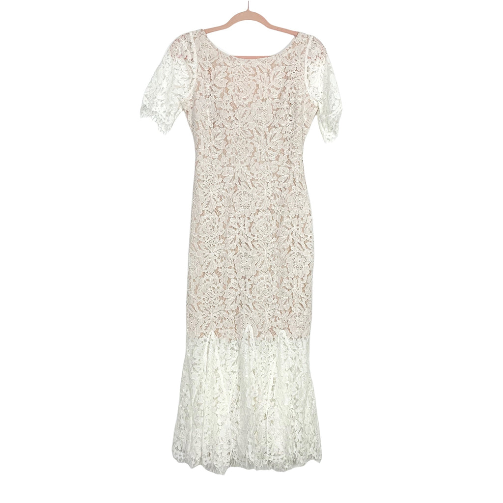 chinese dress ladies Just Me Halter Neck Floral Lace Midi Dress