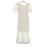 Just Me Lace Overlay Mermaid Dress- Size S