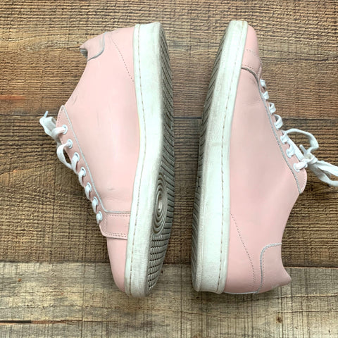 Z Organic Self Love "Fierce" Edition Pink Leather Sneakers- Size 39 (see notes)