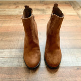 Ana Brown Suede Like Booties- Size 9 (In Great Condition!)